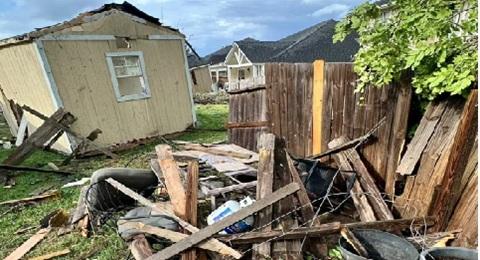 Tornado strikes near Houston, damaging 100 homes and leaving thousands without power