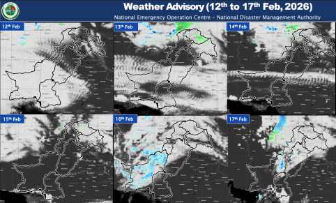 Weather Advisory 12th to 17th Feb 2026