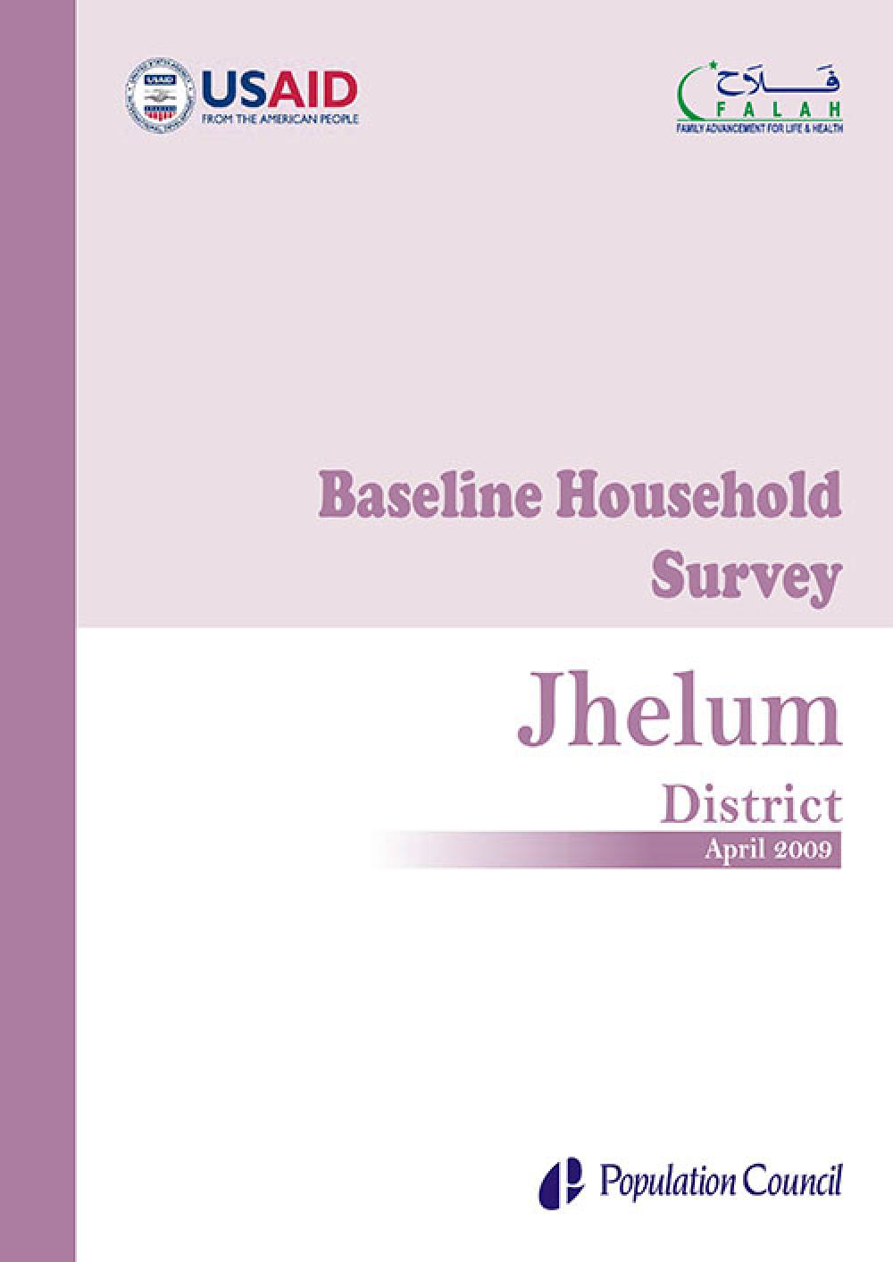 Baseline Household Survey Jehlum 2009 Baseline Household Survey Dadu