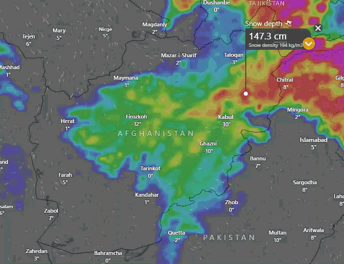 Severe Cold & Snow - Afghanistan
