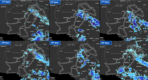 Weather Projections (25th to 30th June, 2025)
