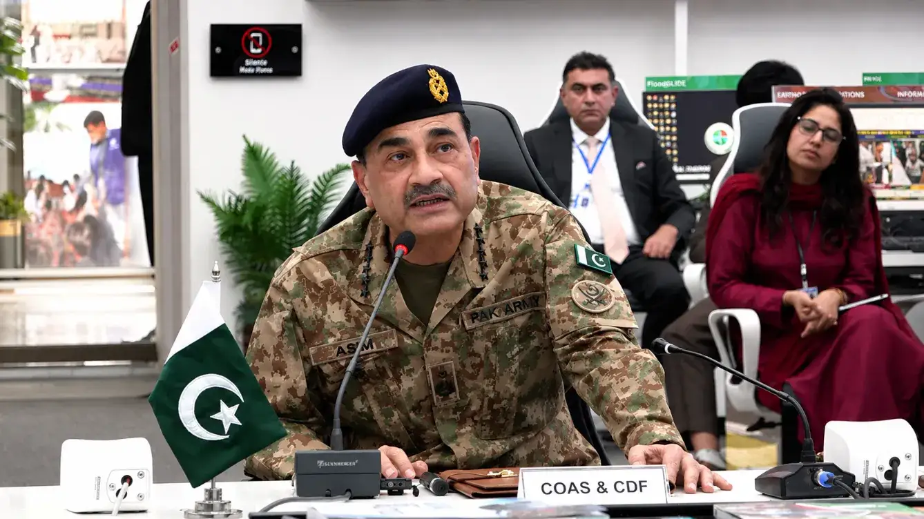 Field Marshal Syed Asim Munir's visit to the National Emergencies Operation Center established at NDMA headquarters.