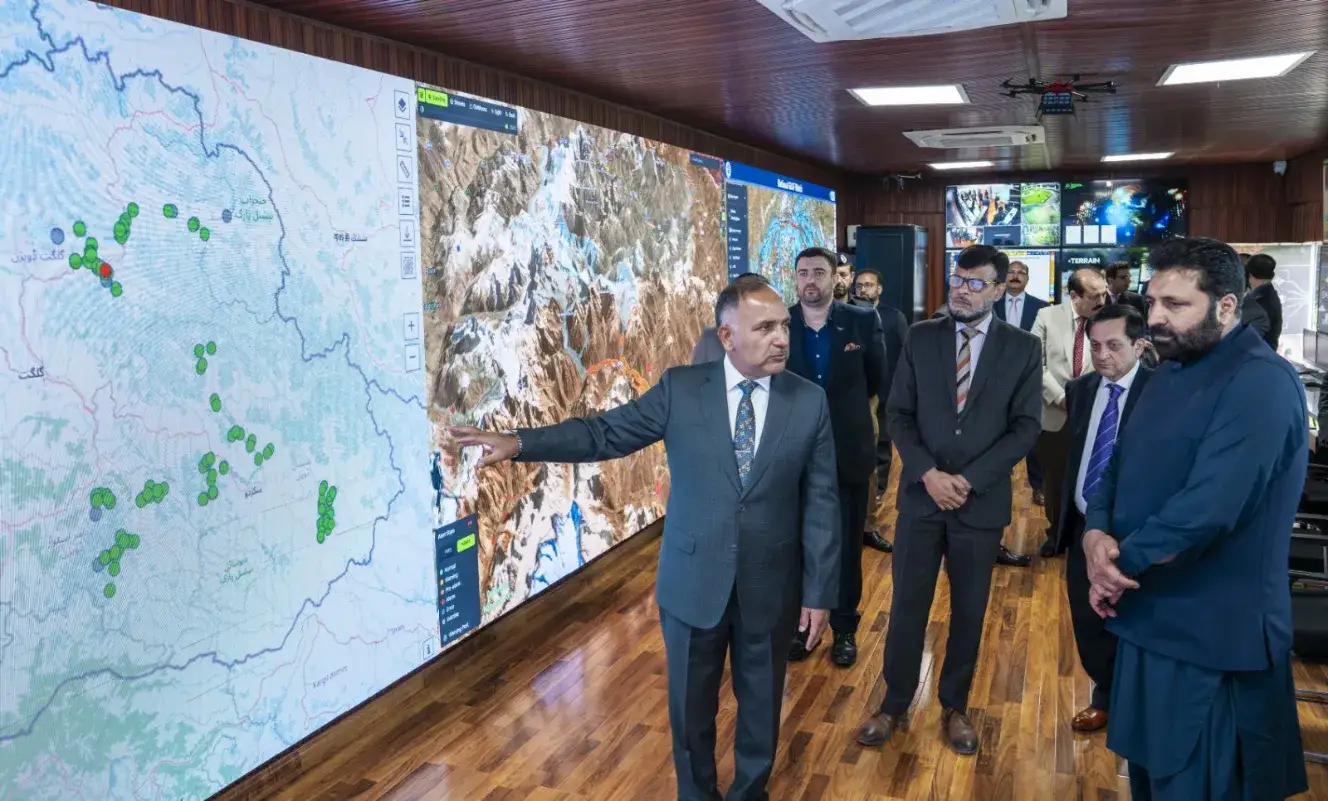 Chief Minister of Gilgit-Baltistan Advocate Amjad Hussain visits the National Emergencies Operation Center of NDMA