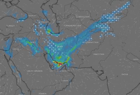 Moderate Rainfall in Southern Iran