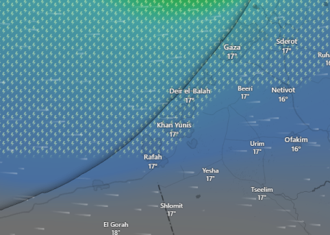 Heavy Rainfall in Gaza