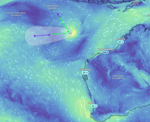 Tropical Cyclone Iggy - Eastern Indian Ocean