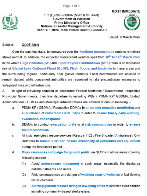 GLOF Alert