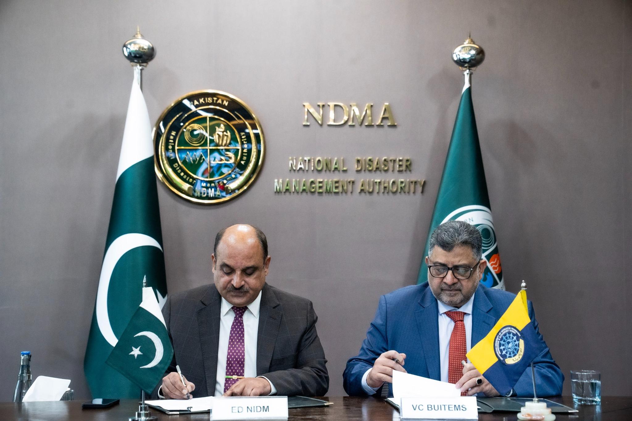 26-11-2025, NIDM Signs Letter of Agreement with BUITEMS, Quetta