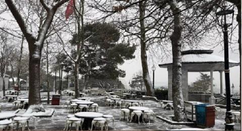 Cold snap strikes again as Istanbul rain turns into snow spectacle