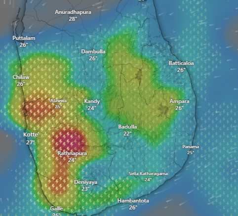 Extreme Rainfall In Sri Lanka
