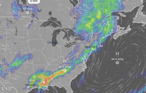 Winter Storm Impacting Northeastern North America