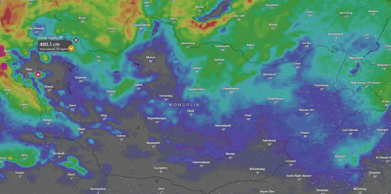 Heavy Snow - Mongolia